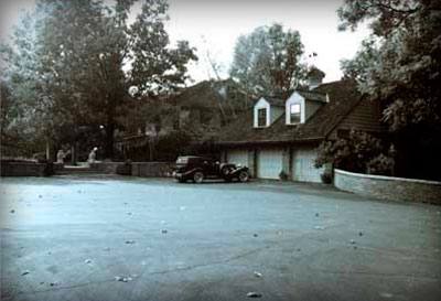 A black and white archival photograph of the Blueberry Hill Estate House, taken in its early years